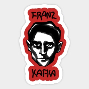 Franz Kafka head Sticker